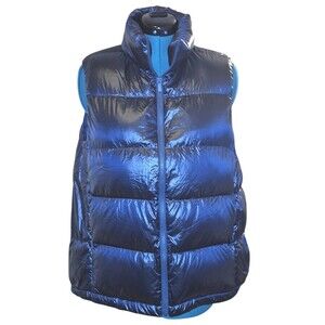 UNIQLO Ultra Light Down Vest Women XL Navy Lightweight Packable Water-Repellent